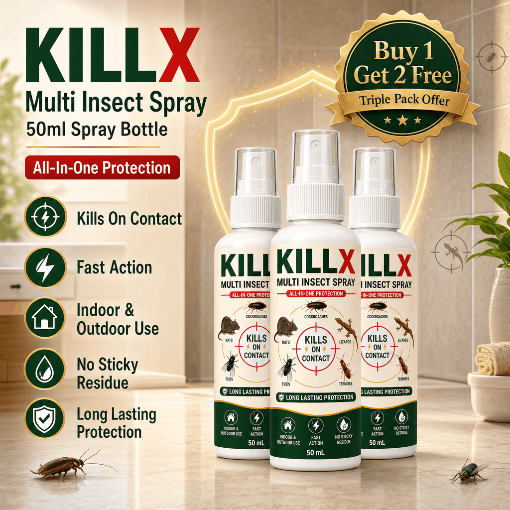 KILLX™ Advanced Multi-Insect Killer Spray (Pack of 3) BUY 1 GET 2 FREE